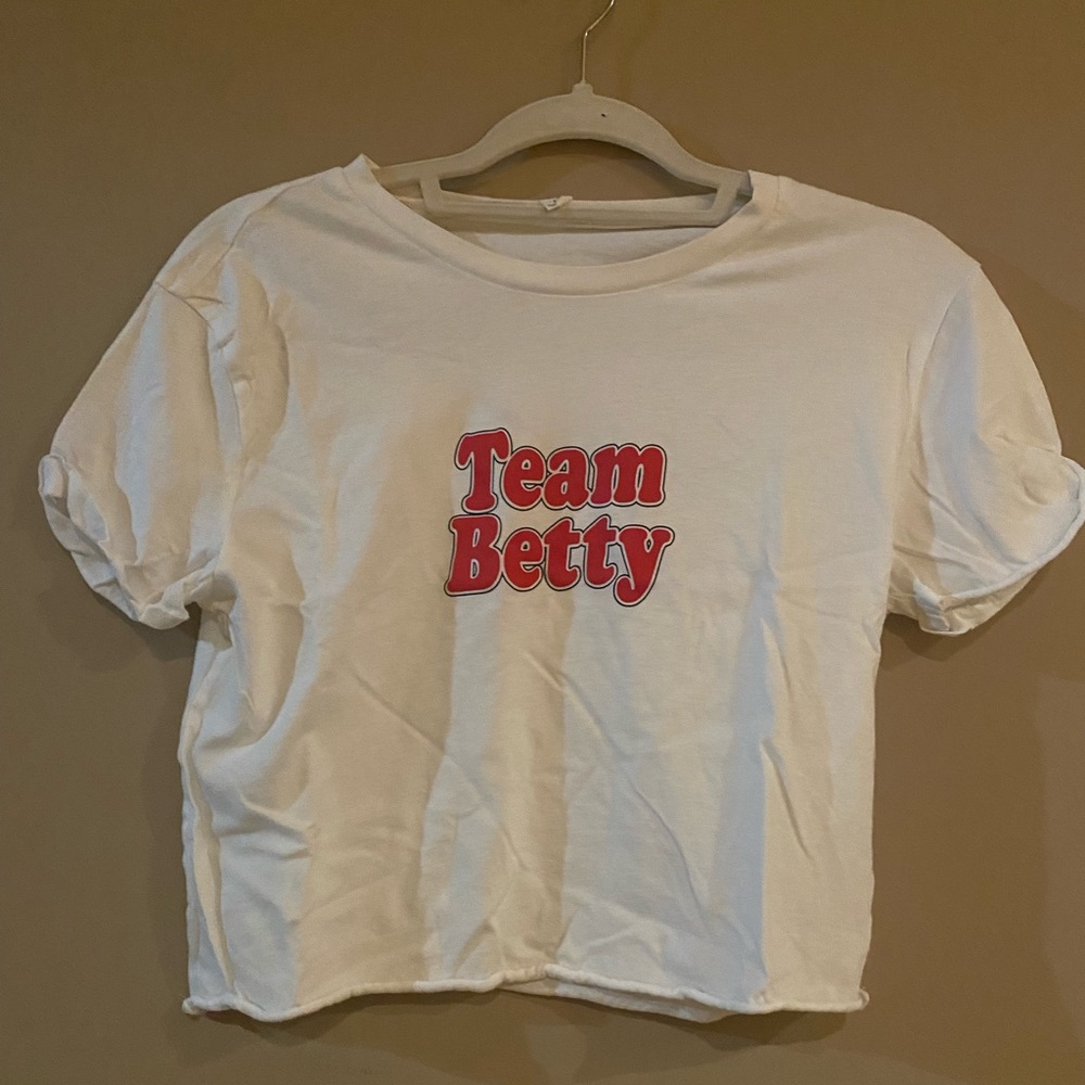 White Crop Top T-Shirt